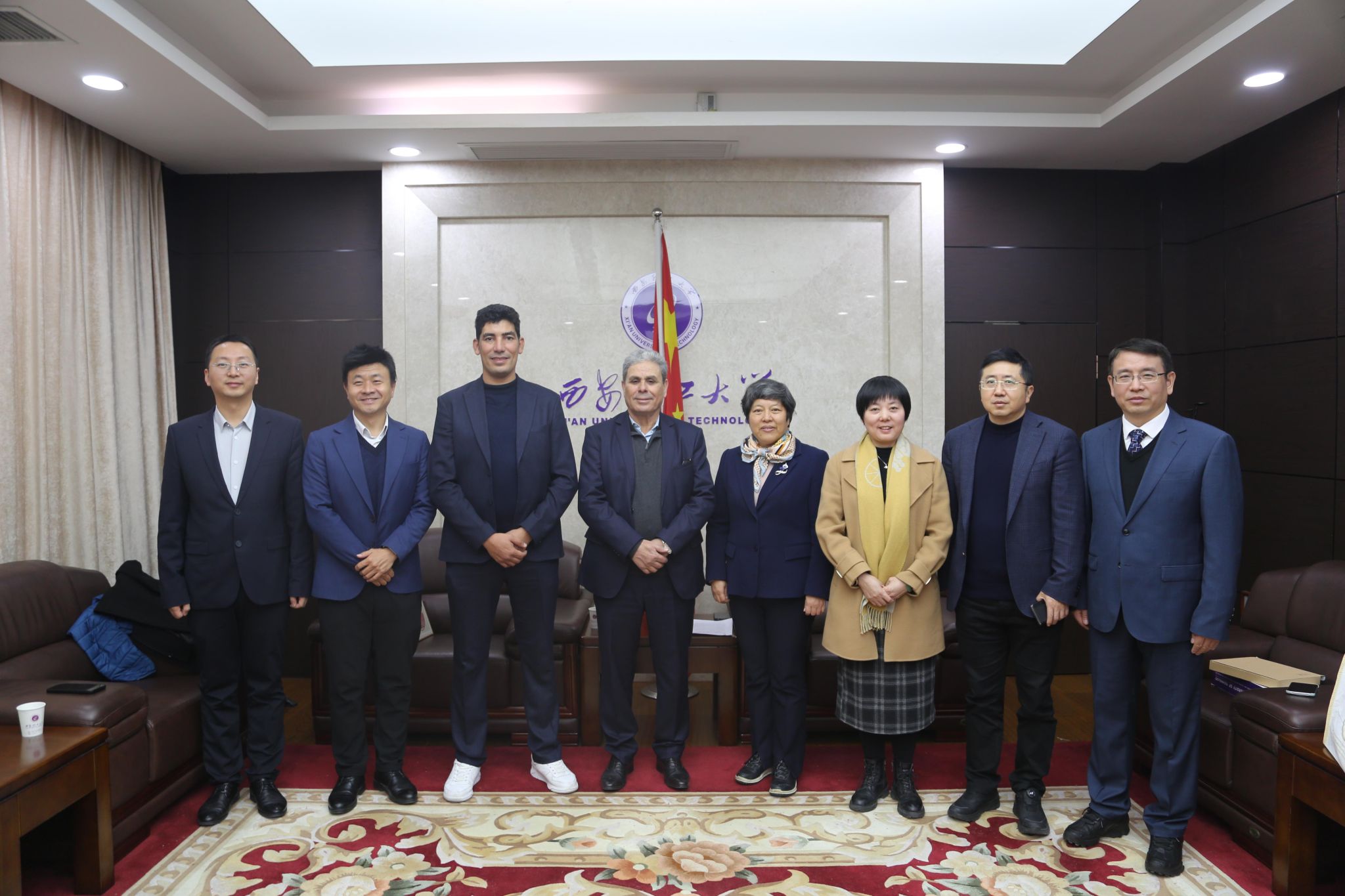 摩洛哥高等教育、科学研究与创新部高级顾问、国家科学院院士Yahia Boughaleb一行来访我校